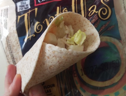 Chicken and Apple Salad Wrap